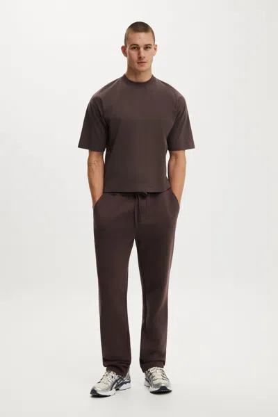 Cotton On Relaxed Track Pant In Dark Brown