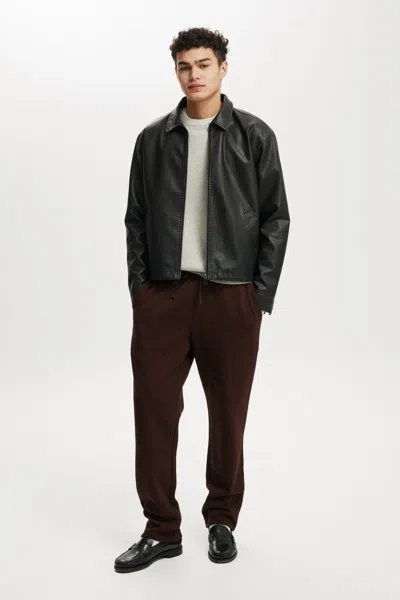 Cotton On Relaxed Track Pant In Dark Oak