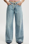 Cotton On Relaxed Wide Jean In Pure Blue Stud
