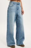 Cotton On Relaxed Wide Jean In Saltwater Blue Stud