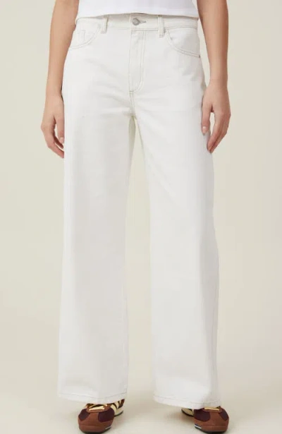 Cotton On Relaxed Wide Jean In Vintage White