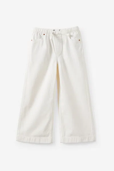 Cotton On Kids' Relaxed Wide Leg Denim Jean In White