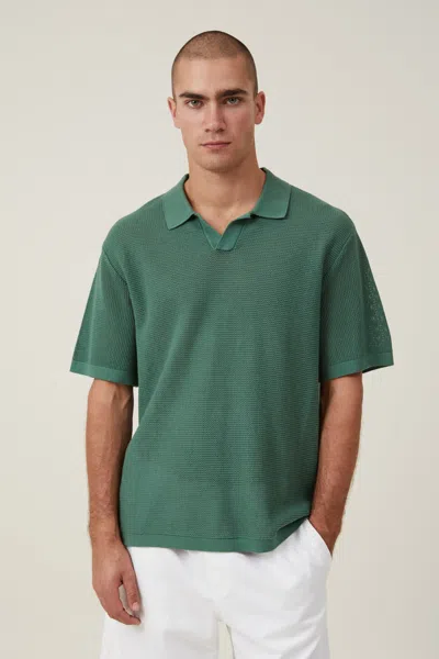 Cotton On Resort Short Sleeve Polo In Green