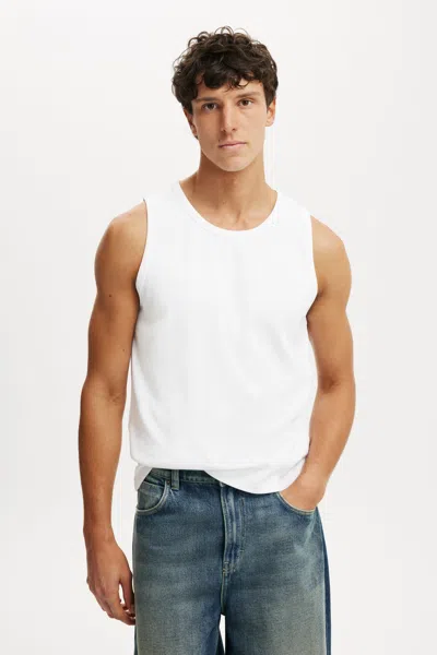 Cotton On Rib Tank In White