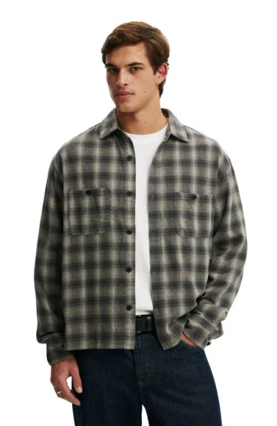 Cotton On Richmond Long Sleeve Shirt In Black