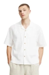 Cotton On Riviera Box Fit Short Sleeve Shirt In White