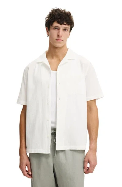 Cotton On Riviera Short Sleeve Shirt In White
