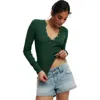 Cotton On Ryan Henley Long Sleeve In Green