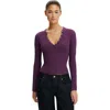 Cotton On Ryan Henley Long Sleeve In Purple