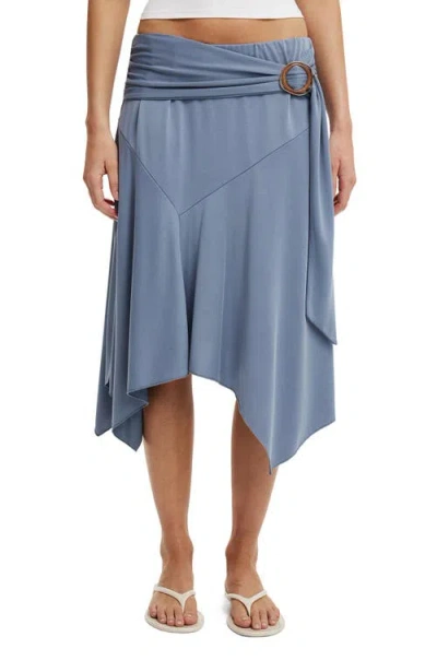 Cotton On Sandy Midi Skirt In Blue