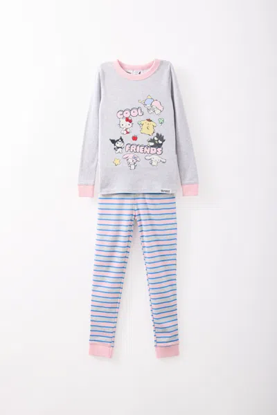 Cotton On Kids' Sanrio & Friends Personalised Long Sleeve Pyjama Set In Blue