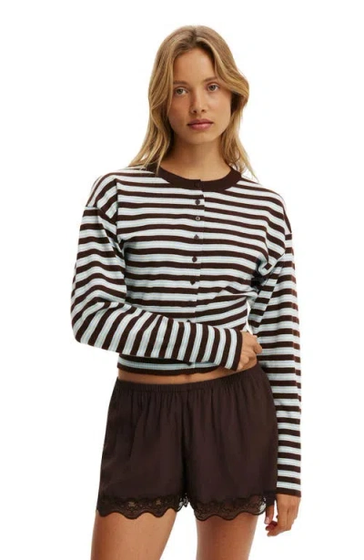 Cotton On Sara Button Cardigan In Multi