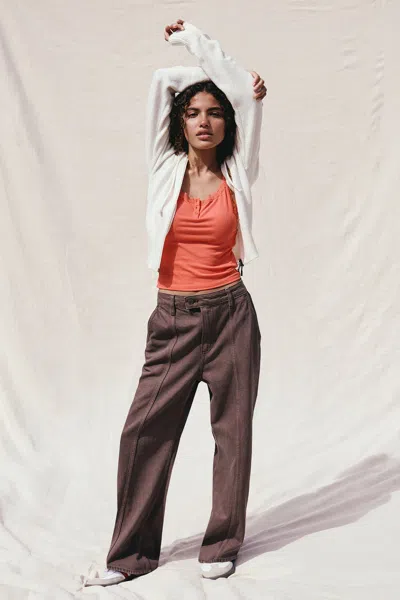 Cotton On Seam Wide Jean In Brown
