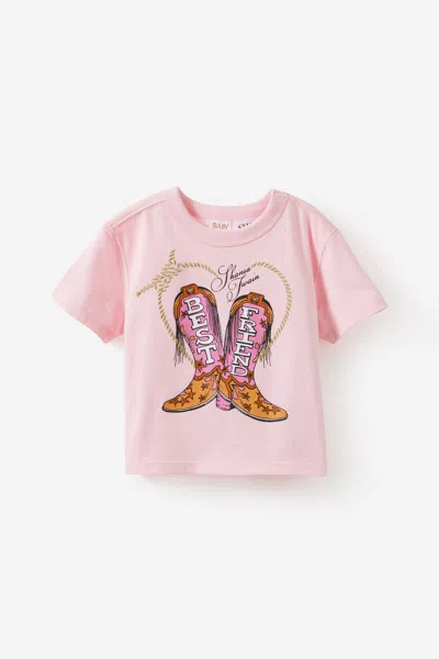 Cotton On Kids' Shania Twain Music Short Sleeve Tee In Brown
