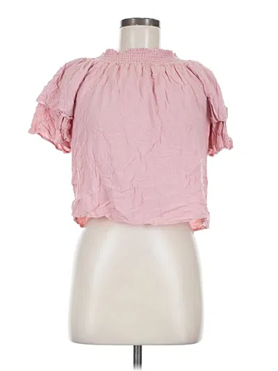 Pre-owned Cotton On Short Sleeve Blouse In Pink
