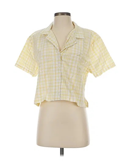 Pre-owned Cotton On Short Sleeve Blouse In Yellow