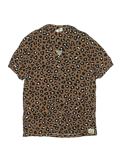 Pre-owned Cotton On Kids' Short Sleeve Button Down Shirt In Brown