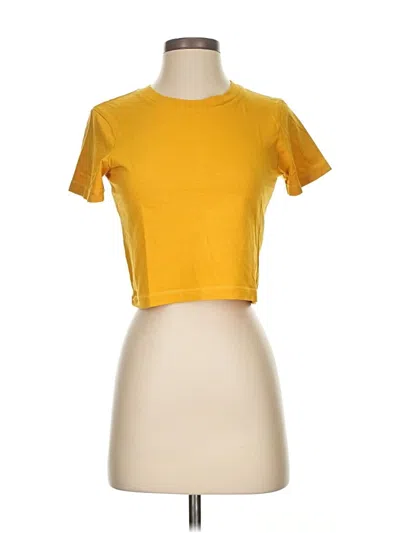 Pre-owned Cotton On Short Sleeve T-shirt In Yellow