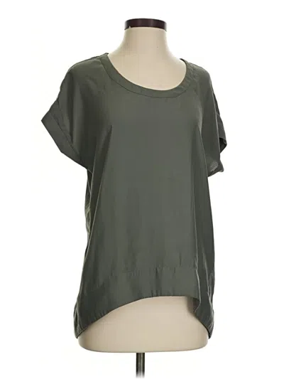 Pre-owned Cotton On Short Sleeve Top Green Scoop Neck Tops