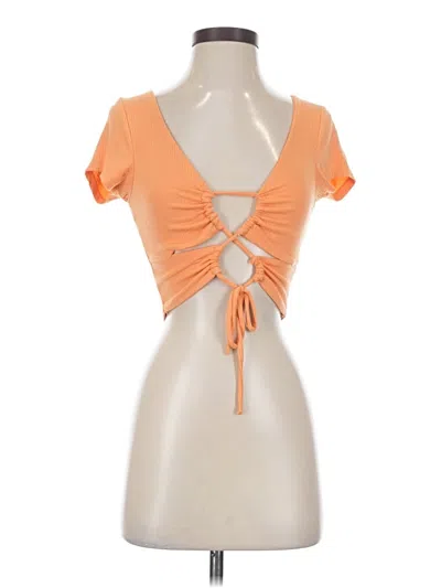 Pre-owned Cotton On Short Sleeve T-shirt In Orange