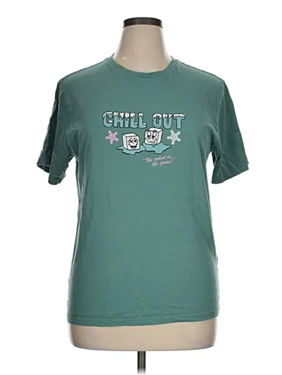 Pre-owned Cotton On Short Sleeve T-shirt In Teal