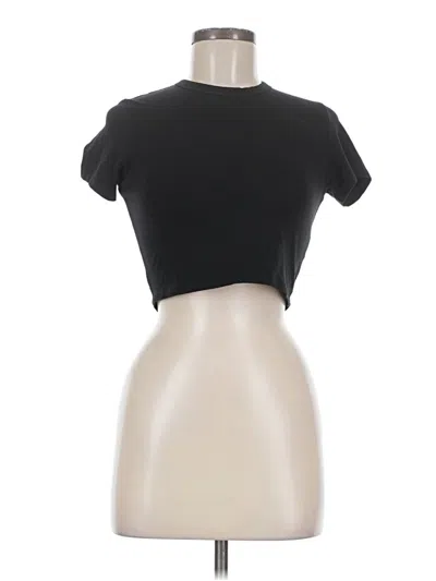 Pre-owned Cotton On Short Sleeve Turtleneck In Black