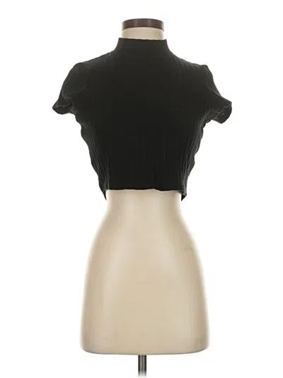 Pre-owned Cotton On Short Sleeve Turtleneck In Black