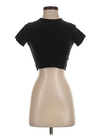 Pre-owned Cotton On Short Sleeve Turtleneck In Black