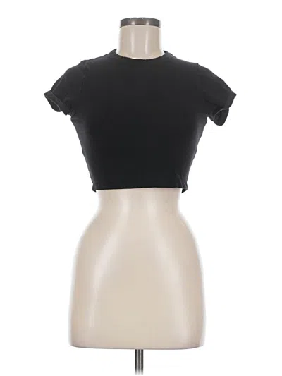Pre-owned Cotton On Short Sleeve Turtleneck In Black