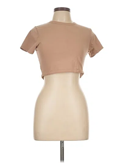 Pre-owned Cotton On Short Sleeve Turtleneck In Brown