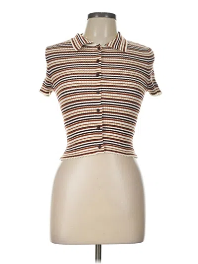 Pre-owned Cotton On Short Sleeve Turtleneck In Brown