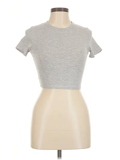 Pre-owned Cotton On Short Sleeve Turtleneck In Gray