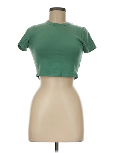 Pre-owned Cotton On Short Sleeve Turtleneck In Green