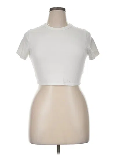 Pre-owned Cotton On Short Sleeve Turtleneck In Ivory