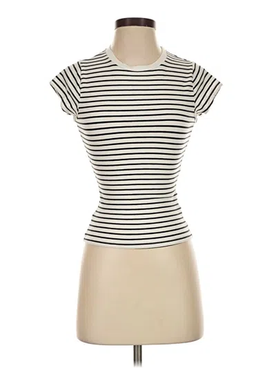 Pre-owned Cotton On Short Sleeve Turtleneck In Ivory