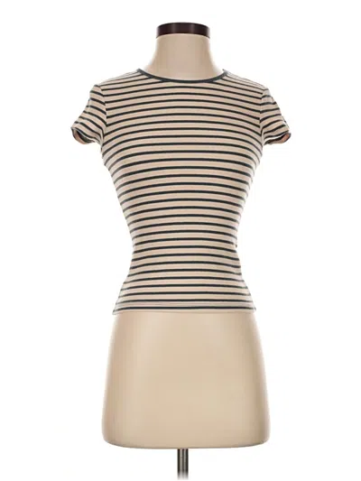 Pre-owned Cotton On Short Sleeve Turtleneck In Tan