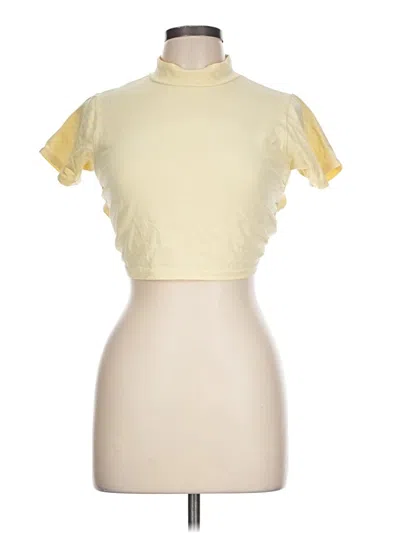 Pre-owned Cotton On Short Sleeve Turtleneck In Yellow