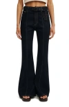 Cotton On Sienna High Flare Jean In Black