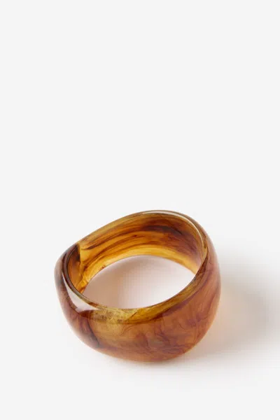 Cotton On Single Bracelet In Amber Swirl Bangle
