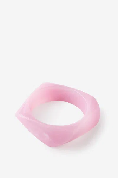 Cotton On Single Bracelet In Pink Marble Bangle