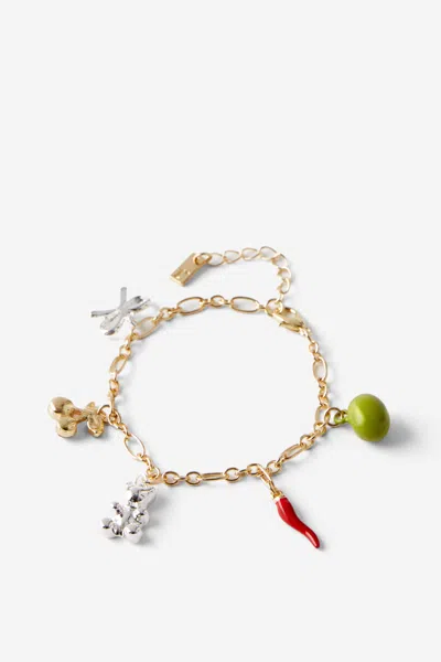 Cotton On Single Bracelet In Up Fruity Charm Gold