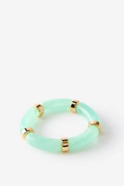 Cotton On Single Bracelet In Up Gold Mint Green