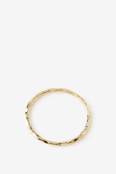Cotton On Single Bracelet In Up Gold Molten Bangle