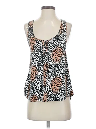 Pre-owned Cotton On Sleeveless Top Brown Halter Neckline Tops
