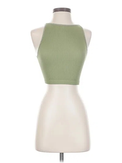 Pre-owned Cotton On Sleeveless Top Green Halter Neckline Tops