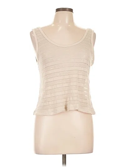 Pre-owned Cotton On Sleeveless Top Ivory Scoop Neck Tops