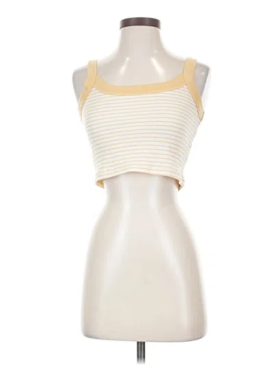 Pre-owned Cotton On Sleeveless Top Ivory Strapless Neckline Tops