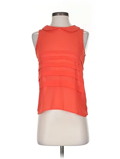 Pre-owned Cotton On Sleeveless Top Orange Cowl Neck Tops
