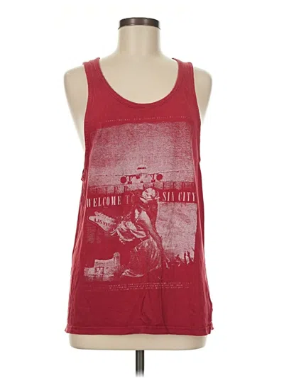 Pre-owned Cotton On Sleeveless Top Red Halter Neckline Tops