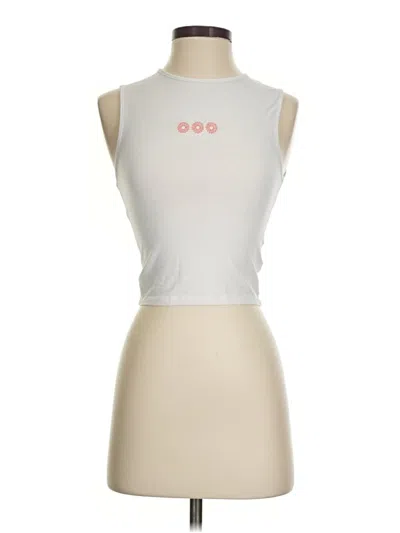 Pre-owned Cotton On Sleeveless Top Silver High Neck Tops